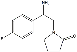 1-[2-amino-2-(4-fluorophenyl)ethyl]pyrrolidin-2-one 구조식 이미지