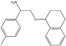 1-[2-amino-2-(4-methylphenyl)ethoxy]-1,2,3,4-tetrahydronaphthalene 구조식 이미지
