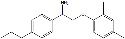 1-[2-amino-2-(4-propylphenyl)ethoxy]-2,4-dimethylbenzene Structure