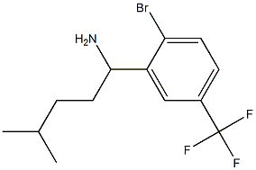 1-[2-bromo-5-(trifluoromethyl)phenyl]-4-methylpentan-1-amine Structure