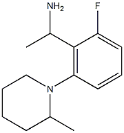 1-[2-fluoro-6-(2-methylpiperidin-1-yl)phenyl]ethan-1-amine Structure