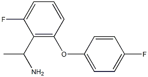 1-[2-fluoro-6-(4-fluorophenoxy)phenyl]ethan-1-amine Structure
