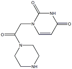 1-[2-oxo-2-(piperazin-1-yl)ethyl]-1,2,3,4-tetrahydropyrimidine-2,4-dione 구조식 이미지