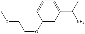 1-[3-(2-methoxyethoxy)phenyl]ethan-1-amine Structure
