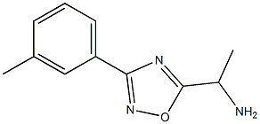 1-[3-(3-methylphenyl)-1,2,4-oxadiazol-5-yl]ethan-1-amine Structure