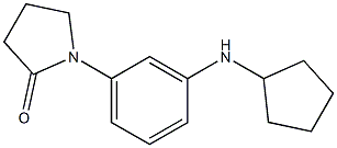 1-[3-(cyclopentylamino)phenyl]pyrrolidin-2-one Structure