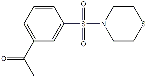 1-[3-(thiomorpholine-4-sulfonyl)phenyl]ethan-1-one Structure