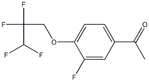 1-[3-fluoro-4-(2,2,3,3-tetrafluoropropoxy)phenyl]ethan-1-one Structure