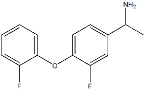 1-[3-fluoro-4-(2-fluorophenoxy)phenyl]ethan-1-amine 구조식 이미지