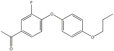 1-[3-fluoro-4-(4-propoxyphenoxy)phenyl]ethan-1-one Structure
