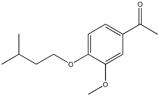 1-[3-methoxy-4-(3-methylbutoxy)phenyl]ethanone Structure