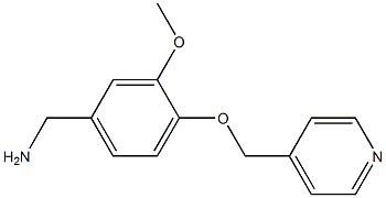 1-[3-methoxy-4-(pyridin-4-ylmethoxy)phenyl]methanamine 구조식 이미지