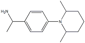 1-[4-(2,6-dimethylpiperidin-1-yl)phenyl]ethan-1-amine Structure