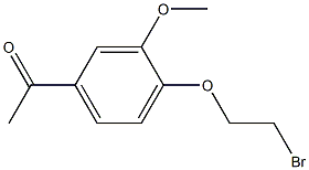 1-[4-(2-bromoethoxy)-3-methoxyphenyl]ethanone 구조식 이미지