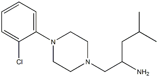 1-[4-(2-chlorophenyl)piperazin-1-yl]-4-methylpentan-2-amine Structure