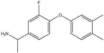 1-[4-(3,4-dimethylphenoxy)-3-fluorophenyl]ethan-1-amine 구조식 이미지