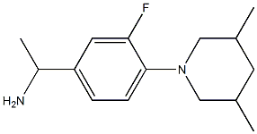 1-[4-(3,5-dimethylpiperidin-1-yl)-3-fluorophenyl]ethan-1-amine Structure