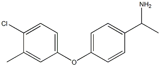 1-[4-(4-chloro-3-methylphenoxy)phenyl]ethan-1-amine Structure