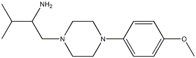 1-[4-(4-methoxyphenyl)piperazin-1-yl]-3-methylbutan-2-amine 구조식 이미지