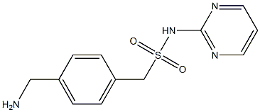 1-[4-(aminomethyl)phenyl]-N-(pyrimidin-2-yl)methanesulfonamide 구조식 이미지