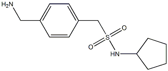 1-[4-(aminomethyl)phenyl]-N-cyclopentylmethanesulfonamide Structure