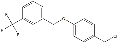 1-[4-(chloromethyl)phenoxymethyl]-3-(trifluoromethyl)benzene Structure