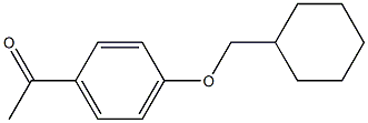 1-[4-(cyclohexylmethoxy)phenyl]ethan-1-one Structure