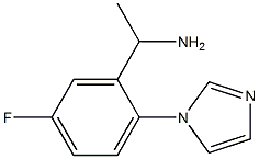 1-[5-fluoro-2-(1H-imidazol-1-yl)phenyl]ethan-1-amine Structure