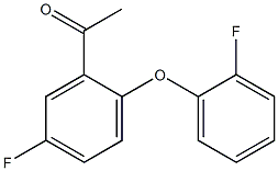 1-[5-fluoro-2-(2-fluorophenoxy)phenyl]ethan-1-one Structure