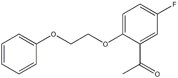 1-[5-fluoro-2-(2-phenoxyethoxy)phenyl]ethan-1-one Structure