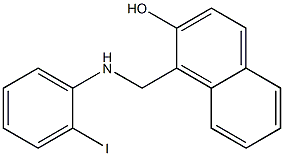 1-{[(2-iodophenyl)amino]methyl}naphthalen-2-ol Structure