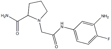 1-{[(3-amino-4-fluorophenyl)carbamoyl]methyl}pyrrolidine-2-carboxamide Structure