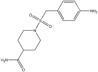 1-{[(4-aminophenyl)methane]sulfonyl}piperidine-4-carboxamide 구조식 이미지