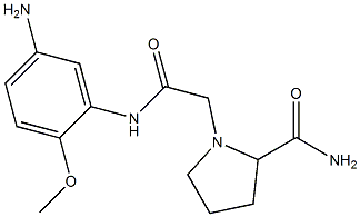 1-{[(5-amino-2-methoxyphenyl)carbamoyl]methyl}pyrrolidine-2-carboxamide Structure