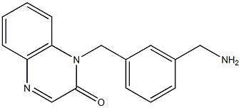 1-{[3-(aminomethyl)phenyl]methyl}-1,2-dihydroquinoxalin-2-one Structure