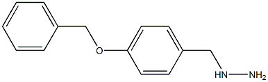 1-{[4-(benzyloxy)phenyl]methyl}hydrazine 구조식 이미지