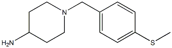 1-{[4-(methylsulfanyl)phenyl]methyl}piperidin-4-amine Structure