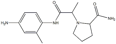 1-{1-[(4-amino-2-methylphenyl)carbamoyl]ethyl}pyrrolidine-2-carboxamide Structure