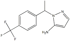 1-{1-[4-(trifluoromethyl)phenyl]ethyl}-1H-pyrazol-5-amine 구조식 이미지