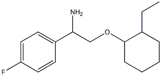 1-{1-amino-2-[(2-ethylcyclohexyl)oxy]ethyl}-4-fluorobenzene 구조식 이미지