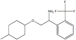 1-{1-amino-2-[(4-methylcyclohexyl)oxy]ethyl}-2-(trifluoromethyl)benzene 구조식 이미지