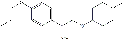 1-{1-amino-2-[(4-methylcyclohexyl)oxy]ethyl}-4-propoxybenzene 구조식 이미지
