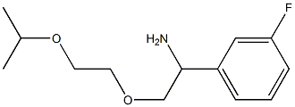 1-{1-amino-2-[2-(propan-2-yloxy)ethoxy]ethyl}-3-fluorobenzene 구조식 이미지