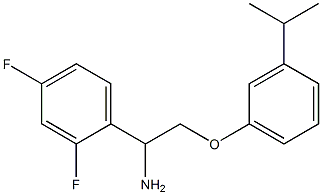 1-{1-amino-2-[3-(propan-2-yl)phenoxy]ethyl}-2,4-difluorobenzene Structure