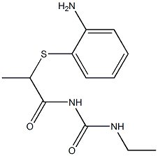 1-{2-[(2-aminophenyl)sulfanyl]propanoyl}-3-ethylurea 구조식 이미지