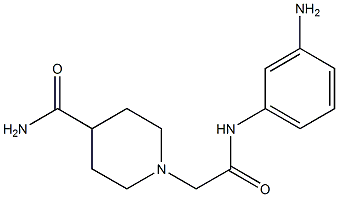 1-{2-[(3-aminophenyl)amino]-2-oxoethyl}piperidine-4-carboxamide Structure