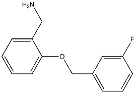 1-{2-[(3-fluorobenzyl)oxy]phenyl}methanamine Structure