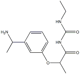 1-{2-[3-(1-aminoethyl)phenoxy]propanoyl}-3-ethylurea 구조식 이미지