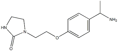 1-{2-[4-(1-aminoethyl)phenoxy]ethyl}imidazolidin-2-one Structure