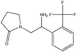 1-{2-amino-2-[2-(trifluoromethyl)phenyl]ethyl}pyrrolidin-2-one 구조식 이미지